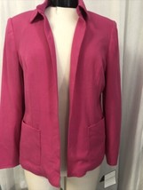 Sag Harbor Women&#39;s Blazers Open Front Azalea Fully Lined Hot Pink Size 1... - $32.38 CAD