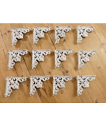 12 Antique Style Shelf Brace Wall Bracket Cast Iron Brackets SMALL White - $37.99