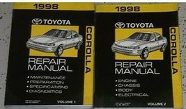 1998 Toyota Corolla Service Repair Shop Manual Factory Set W New Features Manual - £148.49 GBP