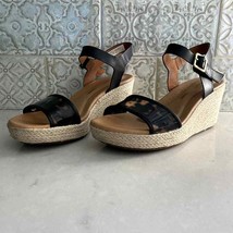 Rockport Lyla Espadrille Wedge Sandal in Tortoise sz 8 EUC - £34.05 GBP