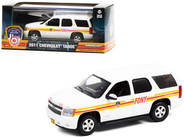 2011 Chevrolet Tahoe White with Stripes FDNY &quot;Fire Department City of New Yor... - £21.35 GBP