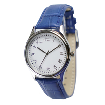 Japanese Numbers Watch with Blue Strap Best Gift Free shipping worldwide - $43.00