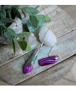 Pink Agate and Green and Pink Aura Quartz pendulum ~ Soft Healing Energy ~ - $40.62 CAD