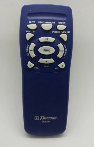 EMERSON RC6560 AUDIO SYSTEM REMOTE CONTROL TESTED Replacement Blue  - $8.86