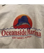 Oceanside Marina Key West Florida Sweatshirt Sweater 1/4 Zip Marlin Size M - $49.22 CAD