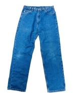 Carhartt Flannel Lined Jeans 38x34 Blue Relaxed Fit Workwear B172 DST Bu... - €23,20 EUR