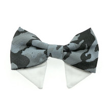 Universal Formal Wear Gray Camouflage Bow Tie with Hook &amp; Loop Wraps - 2... - $190.55 MXN