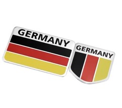 Set of Germany Flag Auto Trunk Side Tailgate Motorcycle Emblems s Decal Sticker  - £73.23 GBP