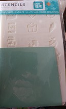 8 Stencils Sheets with Holder Planner Accessory Supply Scrapbook Bullet ... - $6.92