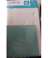 8 Stencils Sheets with Holder Planner Accessory Supply Scrapbook Bullet ... - $9.46 CAD
