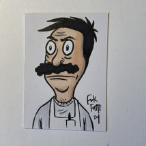 Bob Belcher Bob’s Burgers Original Sketch Card By Frank Forte Drawing RARE - $18.70