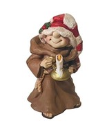 Holiday Friar Folk Figurine Maureen Monk Christmas Gift 1999 Candle Hold... - £30.99 GBP