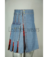 Denim Tartan Hybrid Kilt - $1,696.13 MXN+