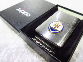 Maserati Emblem Logo Zippo Oil Lighter MIB - $88.49 CAD