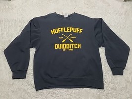 Jerzees Hufflepuff Quidditch Team Keeper Est 1092 L Sweatshirt Jumper Vi... - $19.32