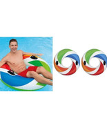 Intex 47" Color Whirl Tube Swimming Pool Float Raft Inflatables Set Of 2 NEW - $14.00