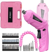 A Lightweight And Portable Electric Screwdriver For Women, The Pink Cordless - $31.93