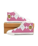 Pink Mighty Morphin Pterodactyl Dinozord Power Coin High Top Shoes - $39.99