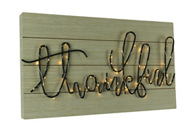 Scratch &amp; Dent Calligraphy Word Art Veneer Wrapped Wood Wall Sign - £14.05 GBP