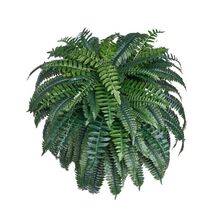 Artificial Boston Ferns Large Plastic Fern 88 Branches Indoor Outdoor Decor - $54.71