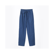 Slim Fit Joggers Men   Casual Pants Pockets Elastic Waist Pants drawstring Blue - £18.90 GBP
