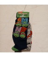 TMNT Socks - 2 PAIRS  Size 6-12- Fast Shipping! TEENAGE MUTANT NINJA TUR... - $12.83