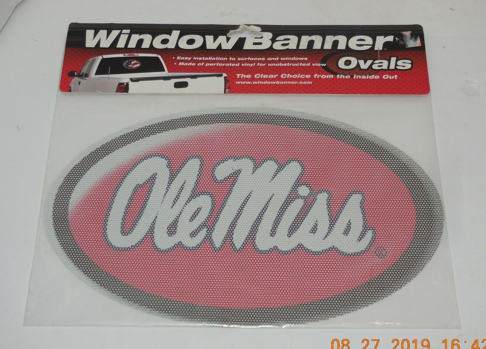 Primary image for Window Banner Ovals Ole Miss Rebels NCAA College