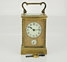8 days Franz. reiseuhr Alarm Clock Carriage Alarm Clock Pocket Watch NO spind... - £447.29 GBP