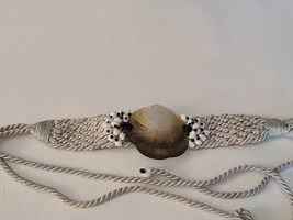 Macrame Belt with Mother of Pearl Shell  - £24.36 GBP