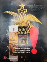 BUDWEISER BEER &quot;Consider the source&quot; Malt Liquor-King of Beers 1971 VTG ... - $10.37