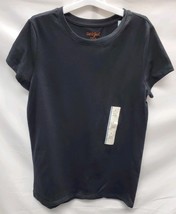 Girls'  Large (10/12)  Basic T-shirt short sleeve crewneck pullover  Black image 2