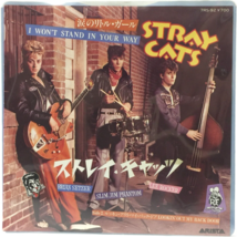 Stray Cats I Won&#39;t Stand In Your Way Single Vinyl Record 1983 Japan - £35.72 GBP