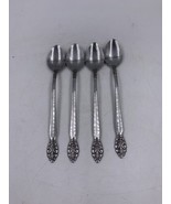 Lot of 4 United Silver Co. Stainless Japan Long Iced Tea Spoons US14 Fil... - $13.09