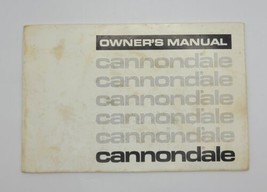 Vtg 1988 Cannondale Owner&#39;s Manual Came with New Cannondale Bicycles Eph... - £7.82 GBP