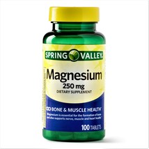 Spring Valley Magnesium Bone &amp; Muscle Health 250 mg 100 Tablets - £14.26 GBP