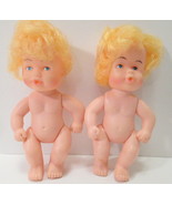 Vintage Baby Dolls 1980s Plastic Brassy Blonde Hair 4&quot; (No Clothes) Unbr... - £12.59 GBP