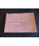 WHITE MAGNA-MATIC ZIGZAG SEWING MACHINE INSTRUCTION BOOKLET MODEL 673 GUC - $9.43 CAD