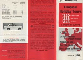 Lufthansa / Avis Ticket Jacket &amp; 2 Tickets &amp; Reservation Advice 1968 - £17.07 GBP