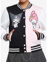 Sanrio Hello Kitty My Melody And Kuromi Varsity Jacket Split Keroppi XL NEW - £53.70 GBP