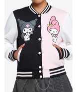 Sanrio Hello Kitty My Melody And Kuromi Varsity Jacket Split Keroppi XL NEW - £54.59 GBP