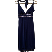 Ruby Rox Womens A Line Dress Blue Empire Waist Short V Neck Sleeveless S... - £13.22 GBP