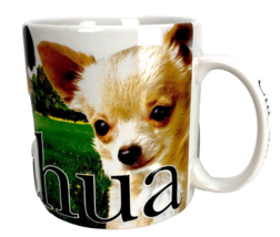 Chihuahua Dog Coffee Cup Mug Raised Embossed 3D Large 18 oz Puppy Rare - $22.49