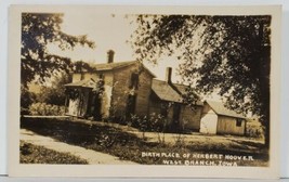 RPPC West Branch Iowa Birth Place of Herbert Hoover Postcard Q13 - $9.95