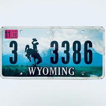 2012 United States Wyoming Sheridan County Passenger License Plate 3 3386 - $17.52 CAD