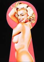 peek-a-boo I Marilyn pin-up keyhole framed canvas art print giclée 24&quot;X1... - $83.16