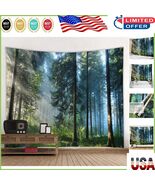 Extra-Large Tapestry: Morning Forest Scene - Perfect for Living Room or ... - €16,26 EUR