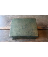 Antique 1800s Asian Heavy Solid Brass Box 4.75&quot; x 3.75&quot; x 2.5&quot; - £76.53 GBP