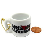 Arizona Cardinals Miniature Cup NFL Football 1&quot; Ceramic Mug Ornament Han... - $10.88