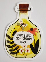 Sunshine For a Cloudy Day Flowers in Bottle Cute Sticker Decal Embellish... - $2.22