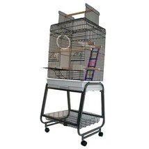 Strong Parrot Cage Villa Aurelia Silverstone Grey 56x43x154 cm 93025 - £150.94 GBP